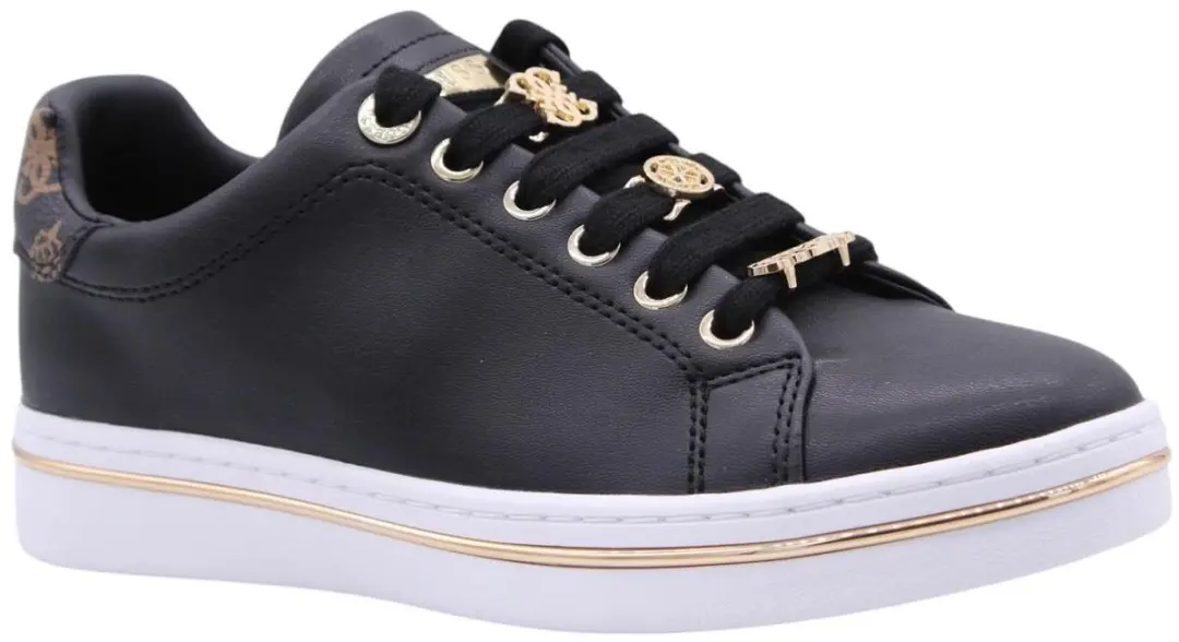 Slip-On Lace-Up Polyurethane Sneakers Wo