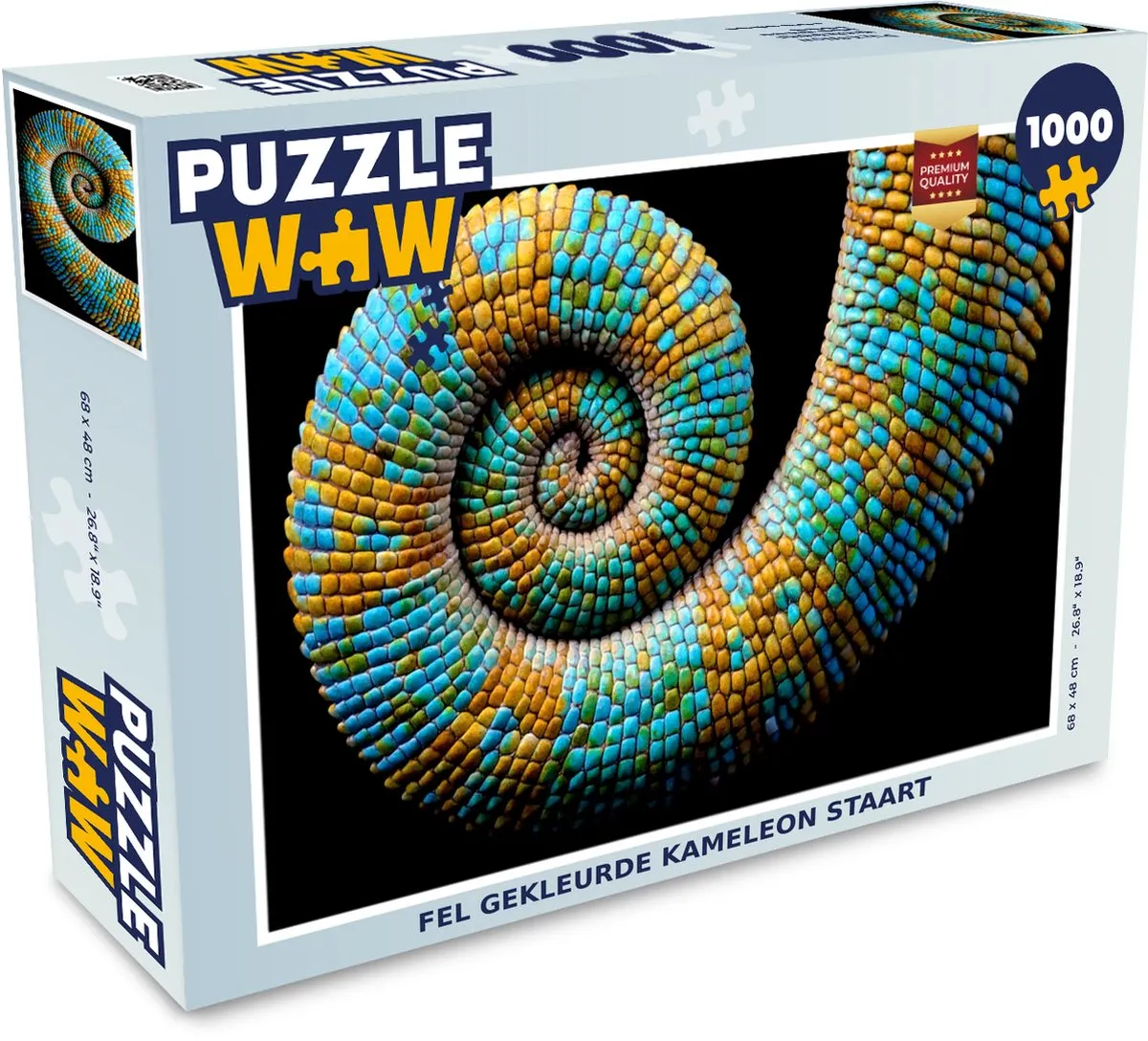PuzzleWow Kameleon Staart Legpuzzel 1000 Stuks