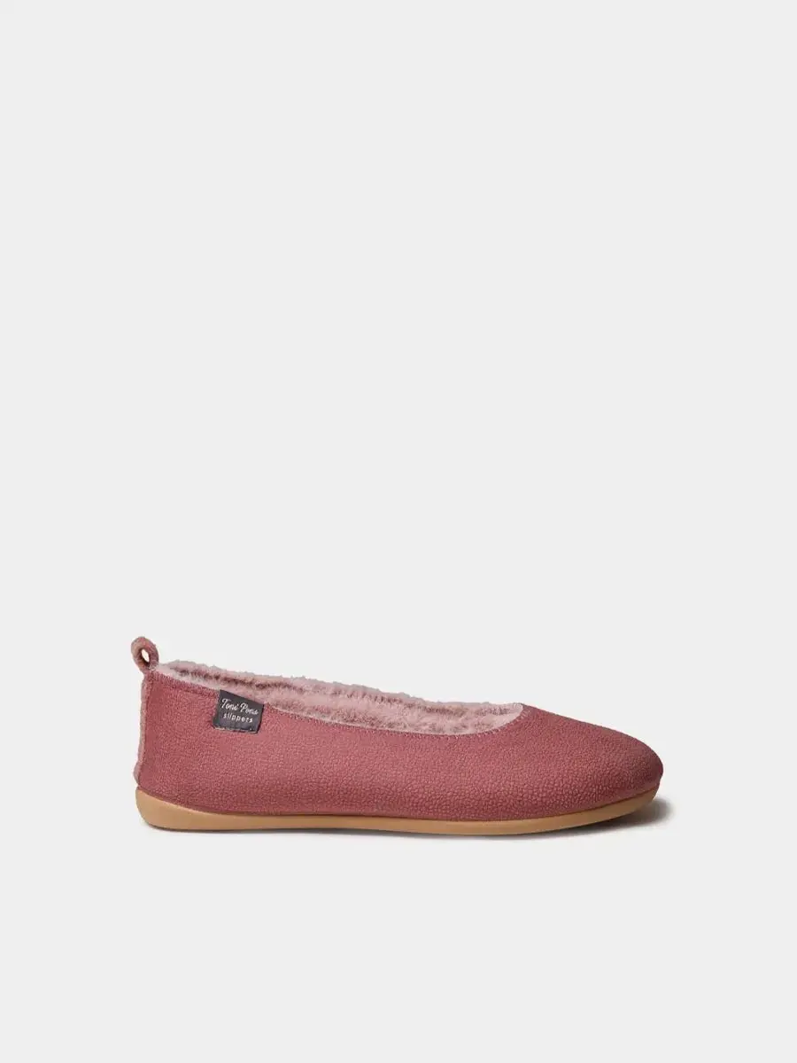 Damesslippers in ballerina-stijl met binnenvoering