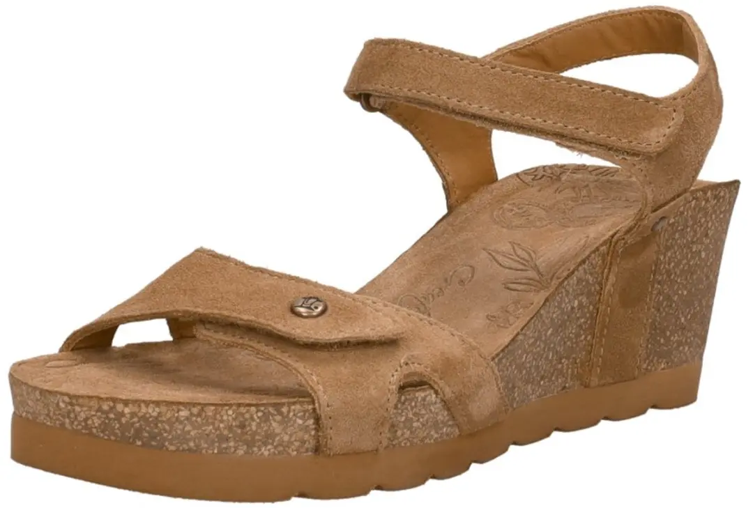 Panama Jack Julia B74 Velour Damessandalen - Bruin