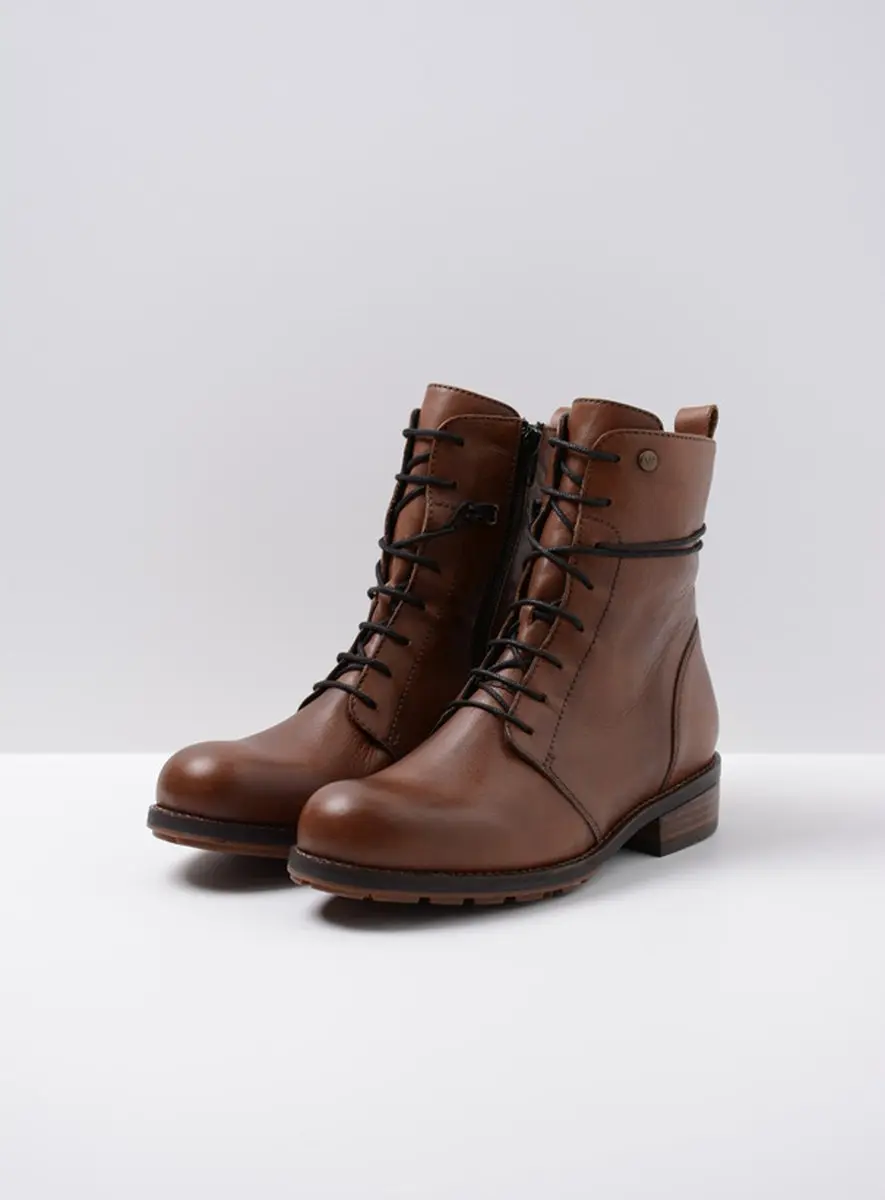 Wolky Murray Enkellaars Cognac - Maat 37