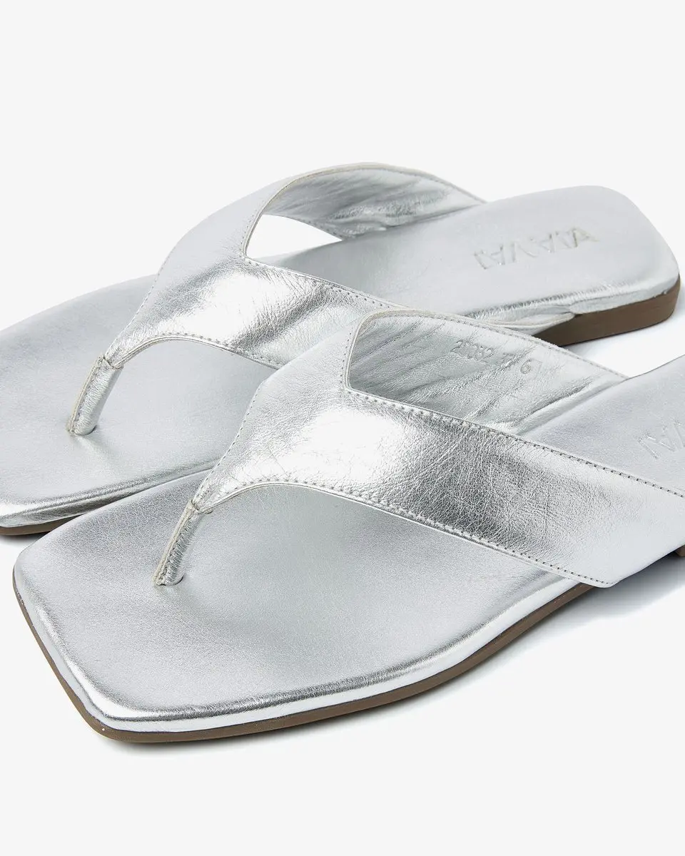 VIA VAI Kiki Berry Slippers Dames - 36 - Zilver - afbeelding 5 van 6