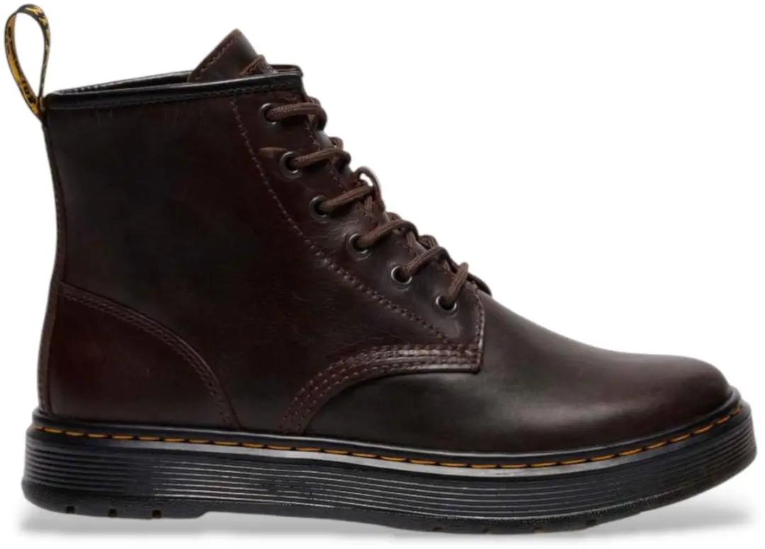 Dr Martens Brookline Chukka Donkerbruin Leren Enkellaarsjes
