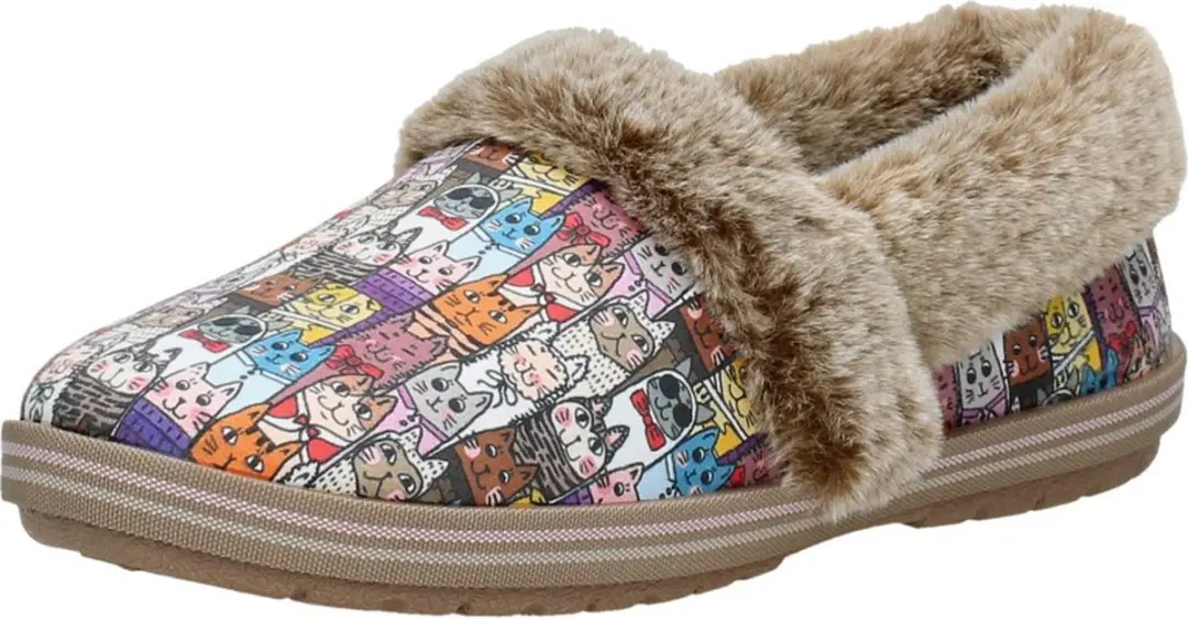 Skechers Bobs Too Cozy Chic Cat Dames Sloffen - afbeelding 4 van 6