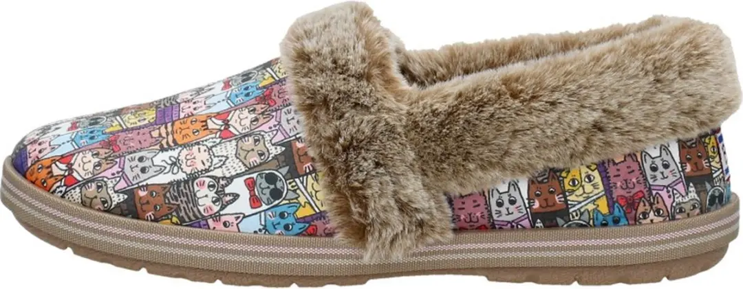 Skechers Bobs Too Cozy Chic Cat Dames Sloffen - afbeelding 2 van 6