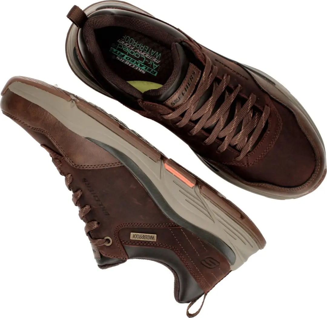 Skechers Bengao Heren Veterschoenen - Bruin - afbeelding 6 van 6