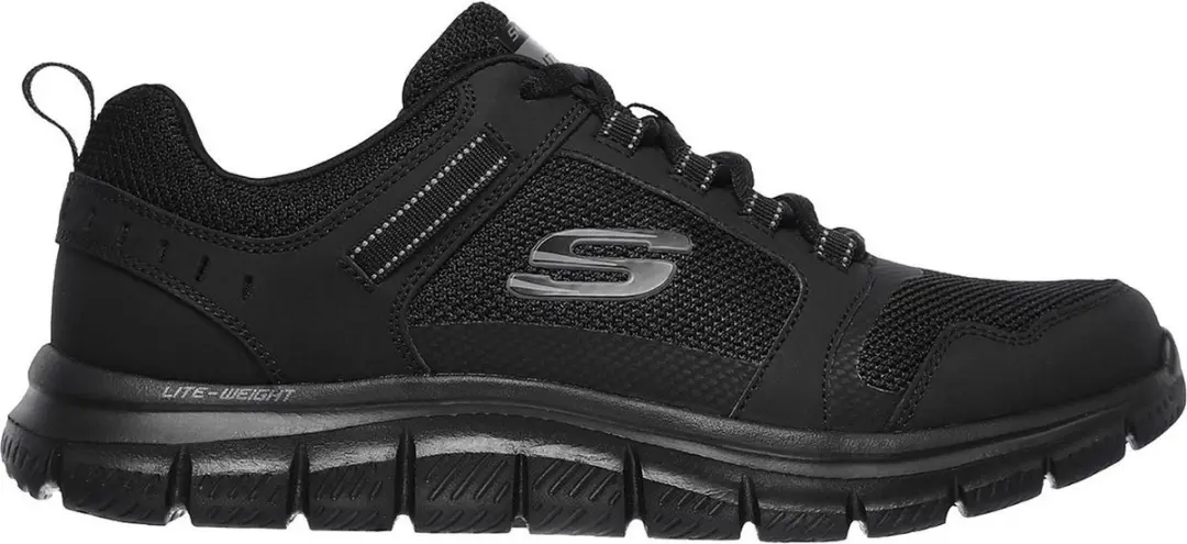Skechers Track Knockhill Heren Sneakers - 42 - Zwart