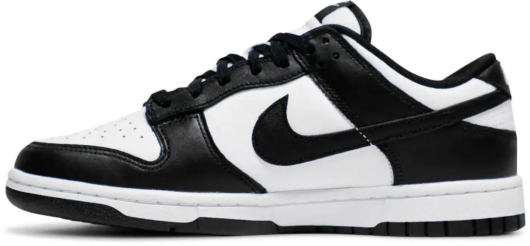 Nike Dunk Low Retro Heren Sneakers - 41 - Wit/Zwart