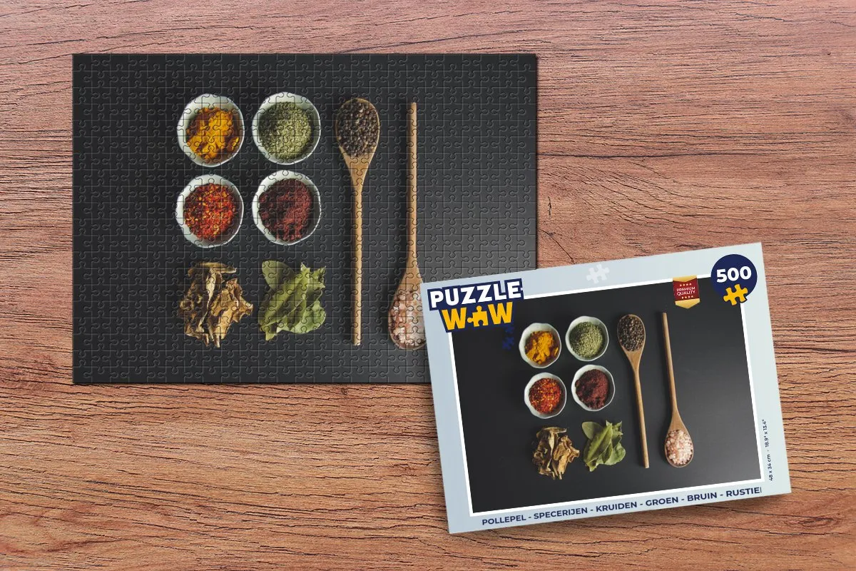 PuzzleWow Pollepel Legpuzzel 500 Stuks - Multicolor