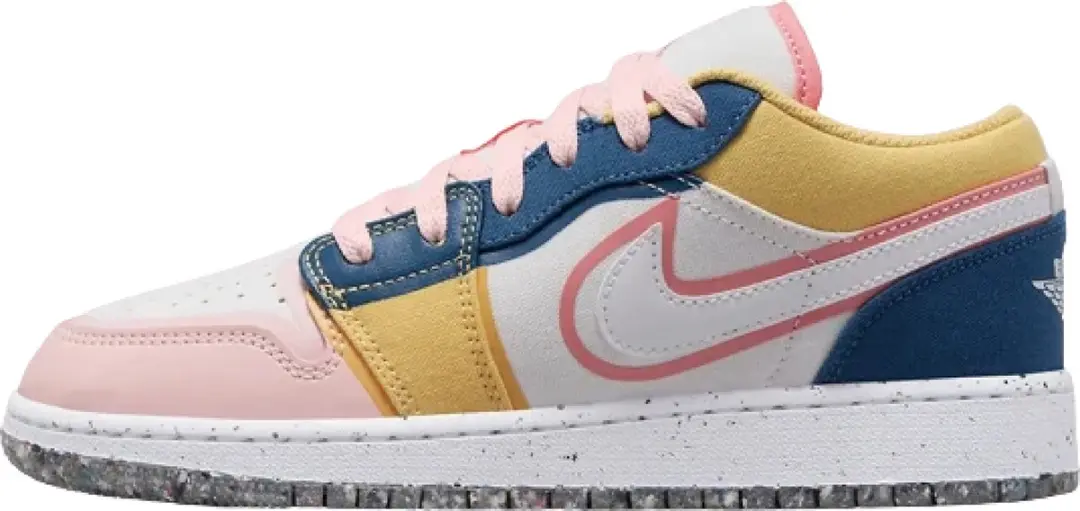 Jordan 1 Low 'Multi Canvas' (GS) maat 38.5.