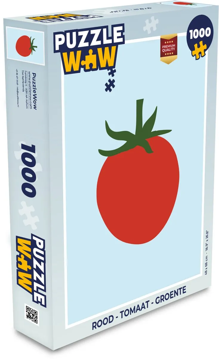 PuzzleWow Legpuzzel 1000 Stuks - Tomaat