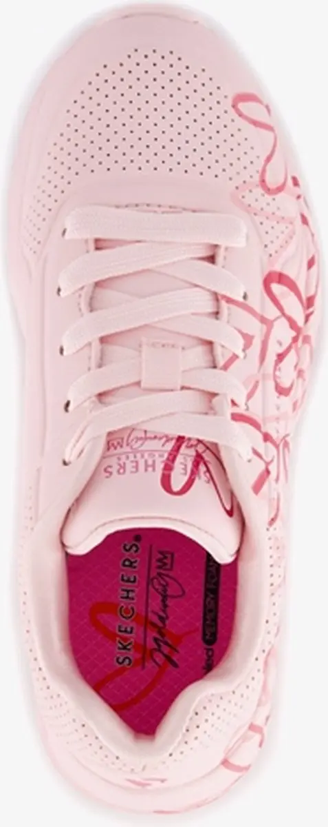Skechers Uno Lite Spread The Joy Meisjes Sneakers - 28 - Roze/Multicolour - afbeelding 4 van 6