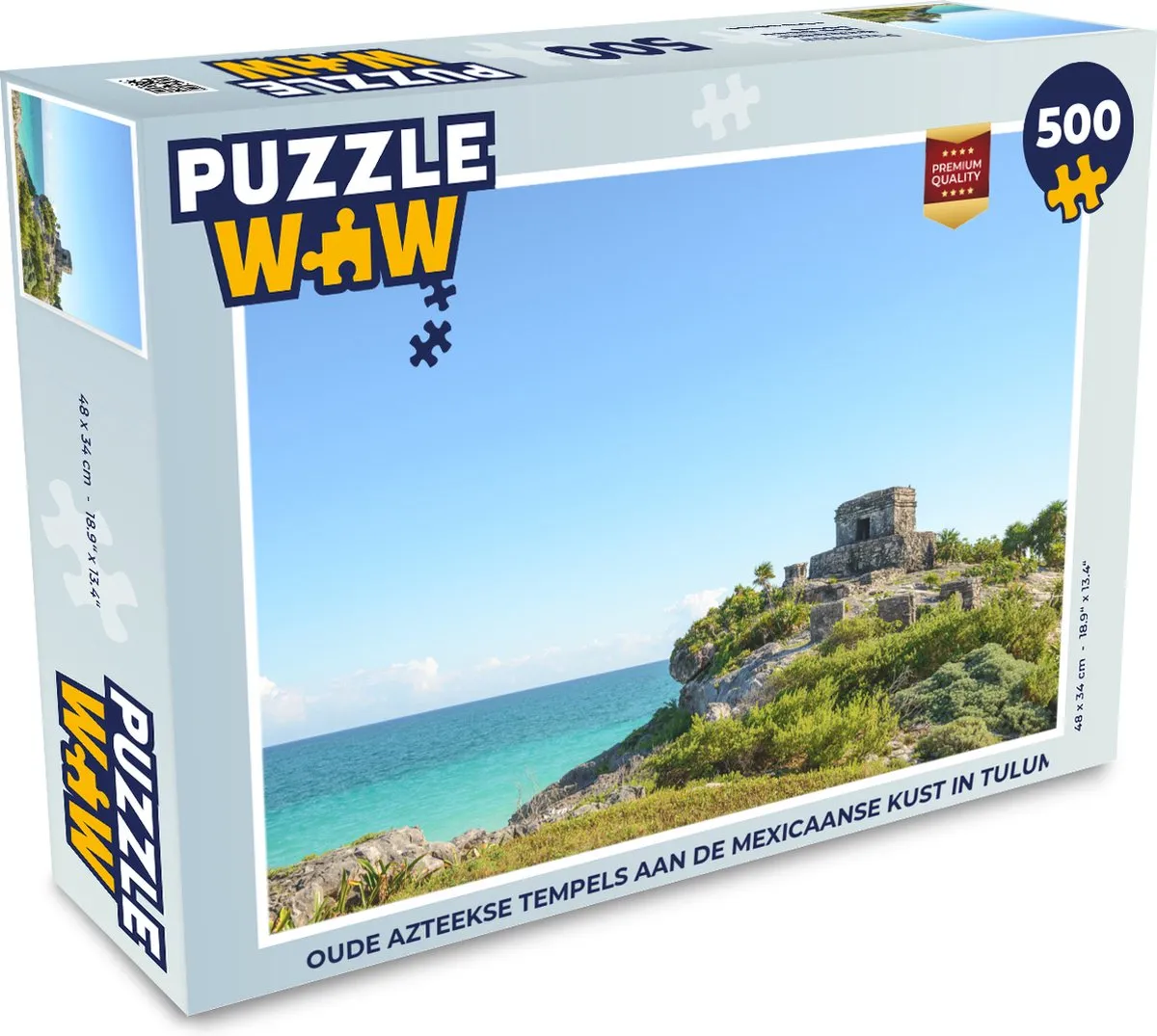 PuzzleWow Oude Azteekse Tempels Tulum Legpuzzel 500 Stuks