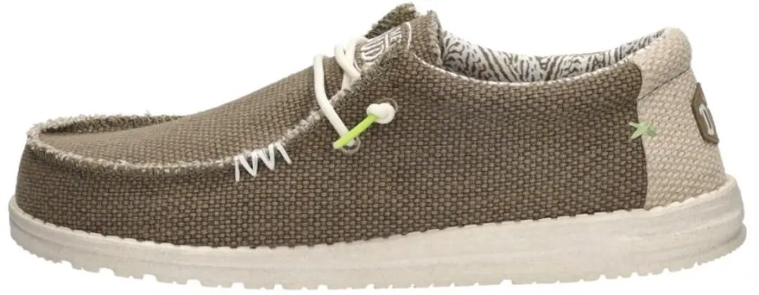 HEYDUDE Wally Braided Instappers - Groen - Maat 45