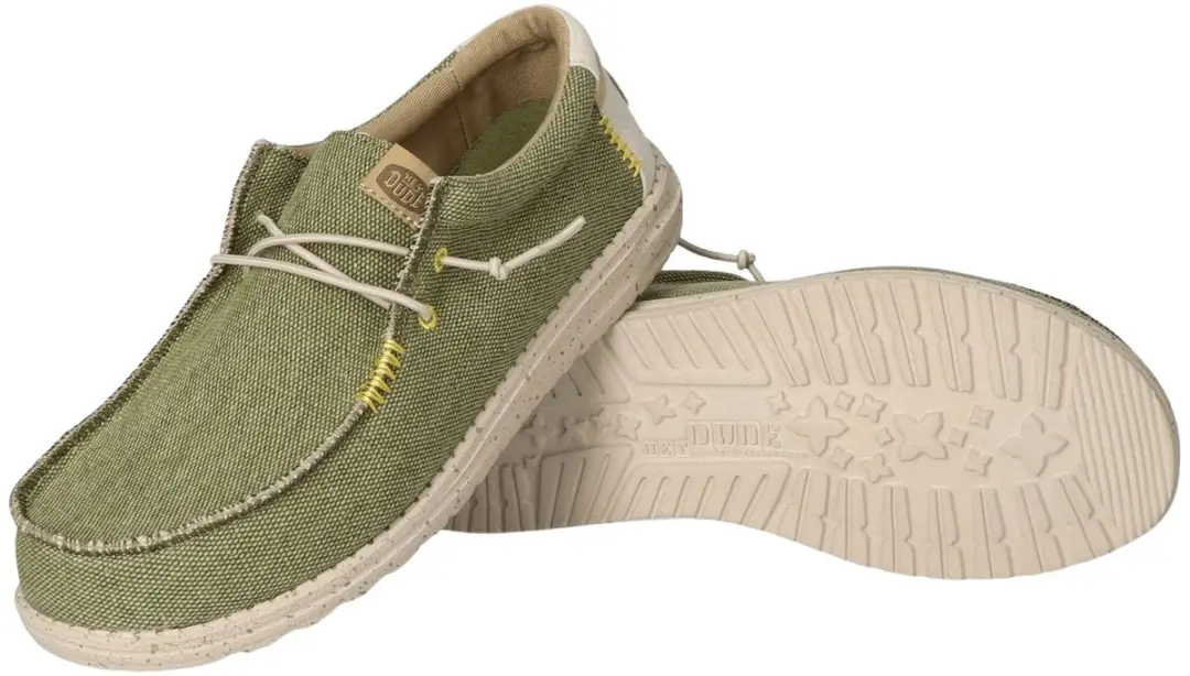 HEYDUDE Wally Coastline Jute Instappers - Groen 43