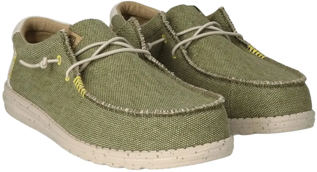 HEYDUDE Wally Coastline Jute Instappers - Groen 43