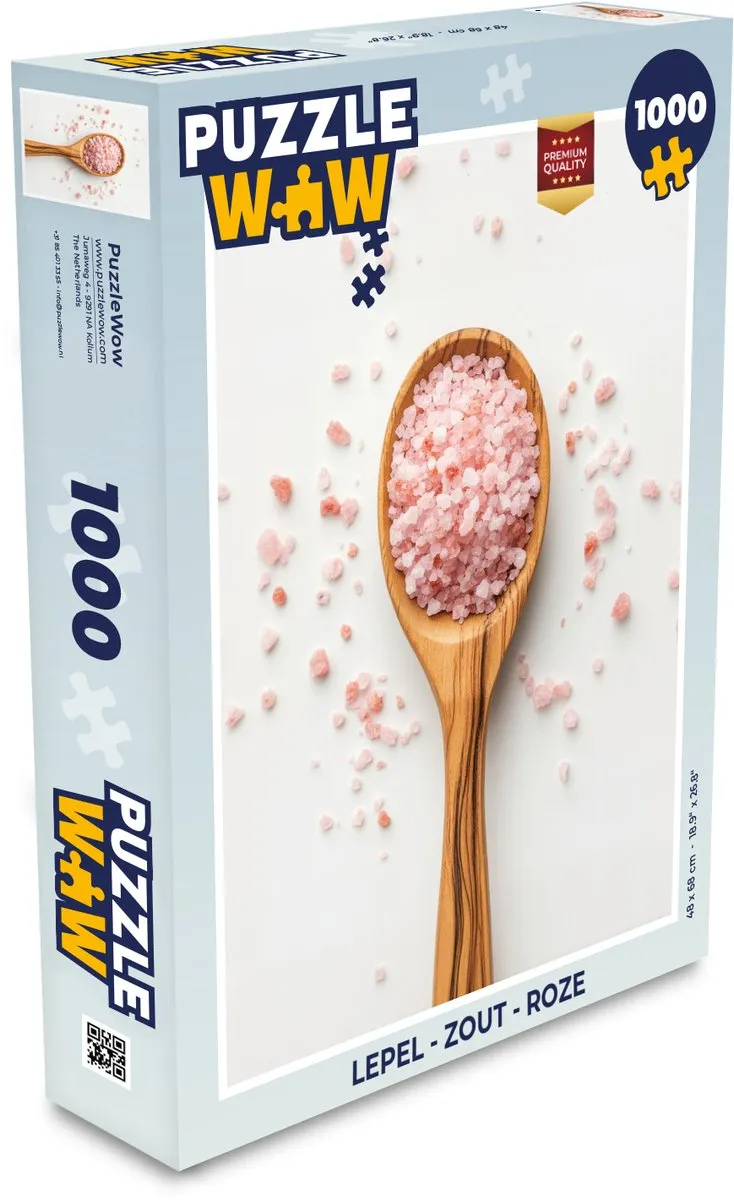 PuzzleWow Lepel Zout Legpuzzel 1000 Stuks