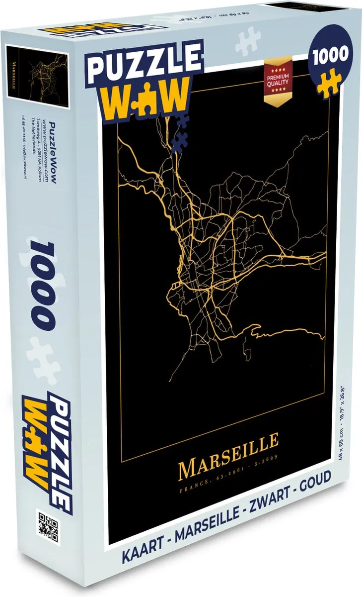 PuzzleWow Marseille Legpuzzel 1000 Stuks