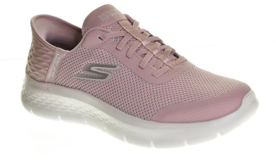 Skechers GO WALK FLEX Grand Entry Dames Sneakers - Paars - afbeelding 4 van 6