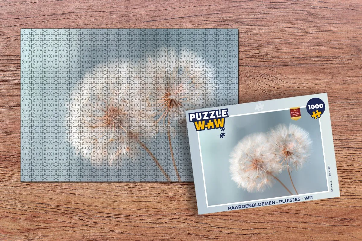 PuzzleWow Paardenbloemen Pluisjes Legpuzzel 1000 Stuks