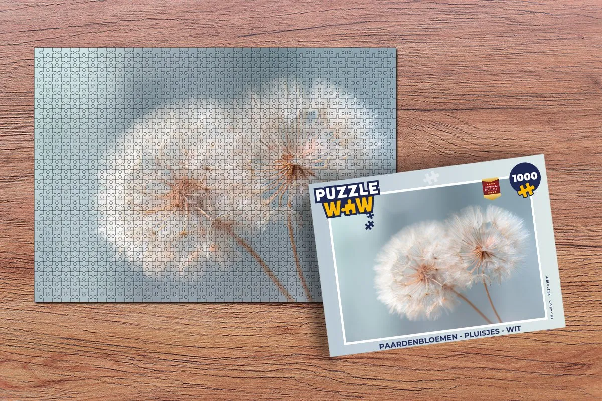 PuzzleWow Paardenbloemen Pluisjes Legpuzzel 1000 Stuks