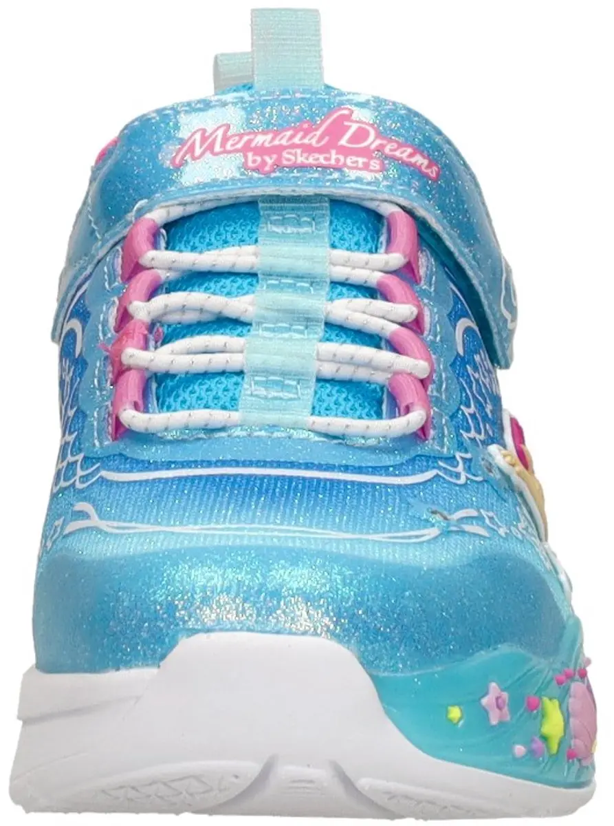 Skechers Mermaid Dreams Meisjes Sneakers - 27 - Blauw - afbeelding 3 van 6