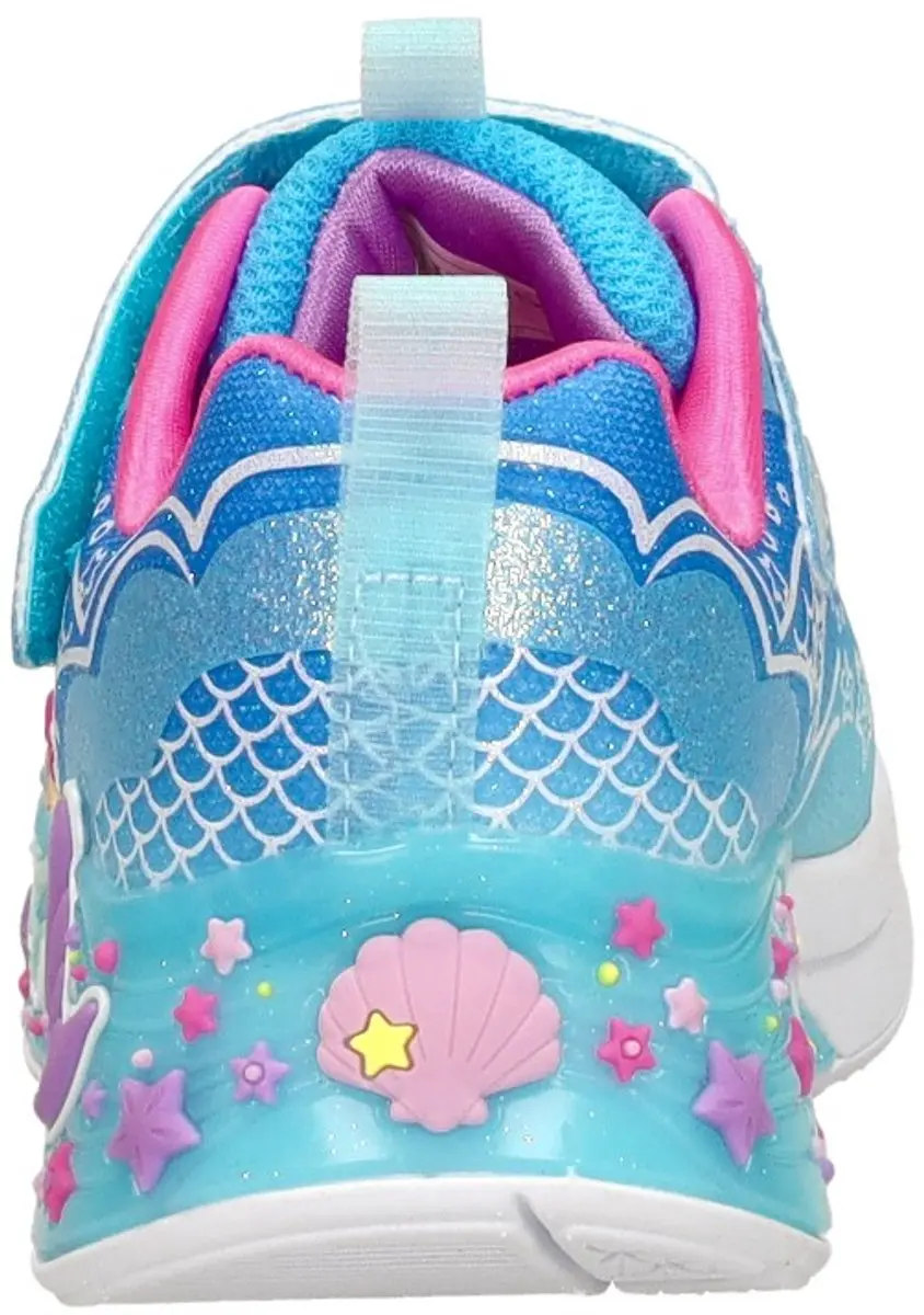 Skechers Mermaid Dreams Meisjes Sneakers - 27 - Blauw - afbeelding 6 van 6