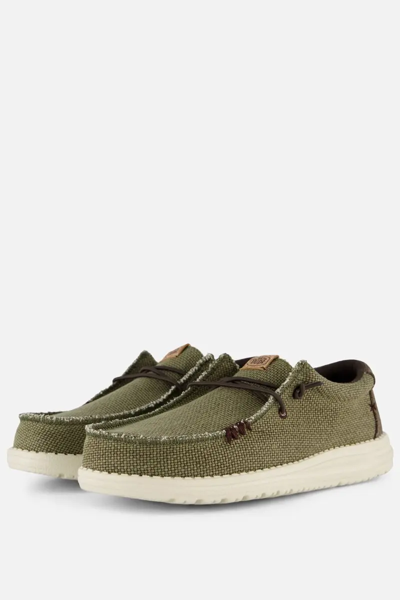 Hey Dude Wally Braided instappers groen