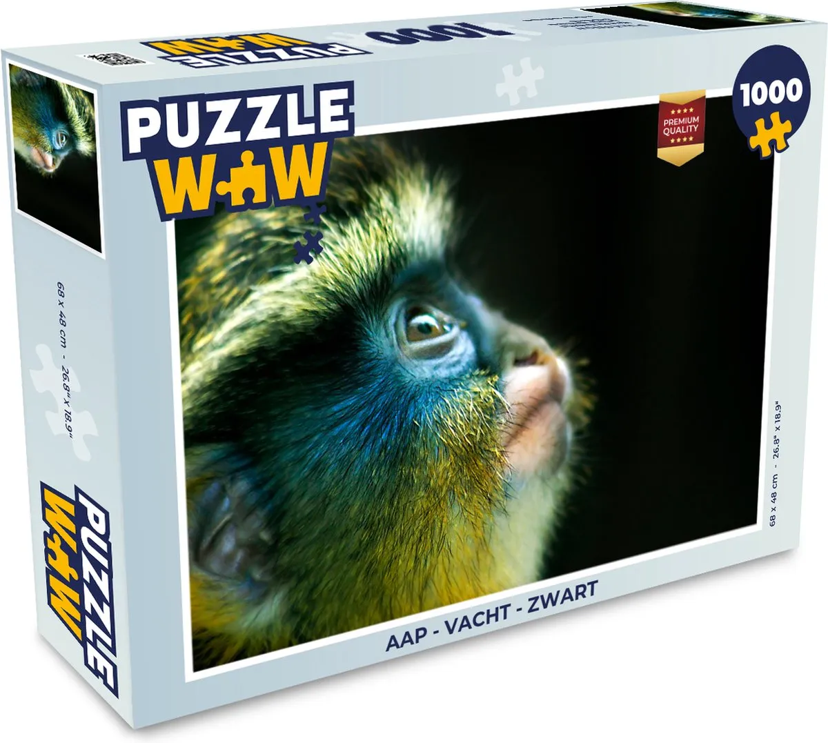 PuzzleWow Legpuzzel Aap 1000 Stuks