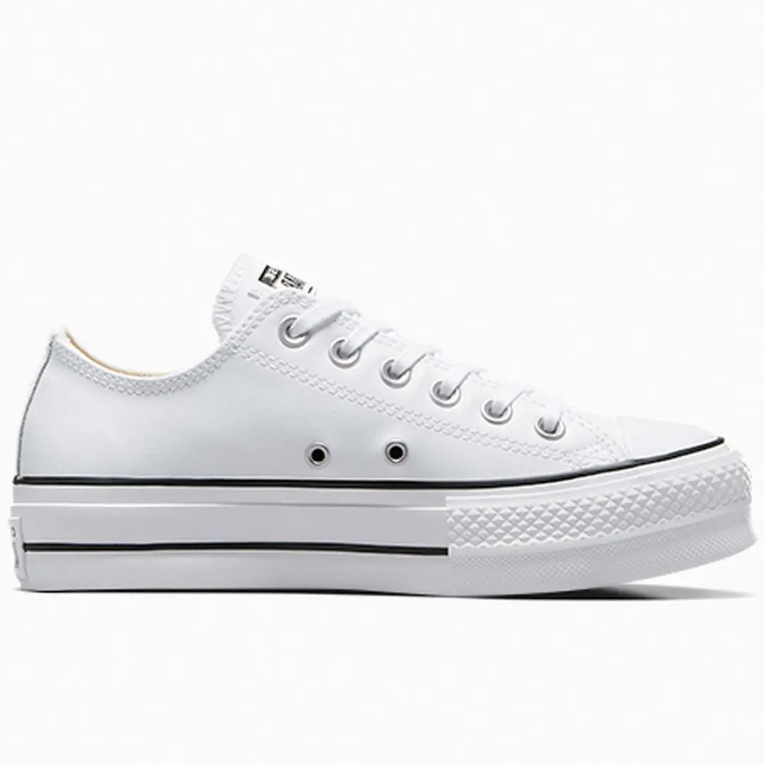 Converse Chuck Taylor All Star Lift Ox Lage Sneakers - Wit - afbeelding 3 van 6