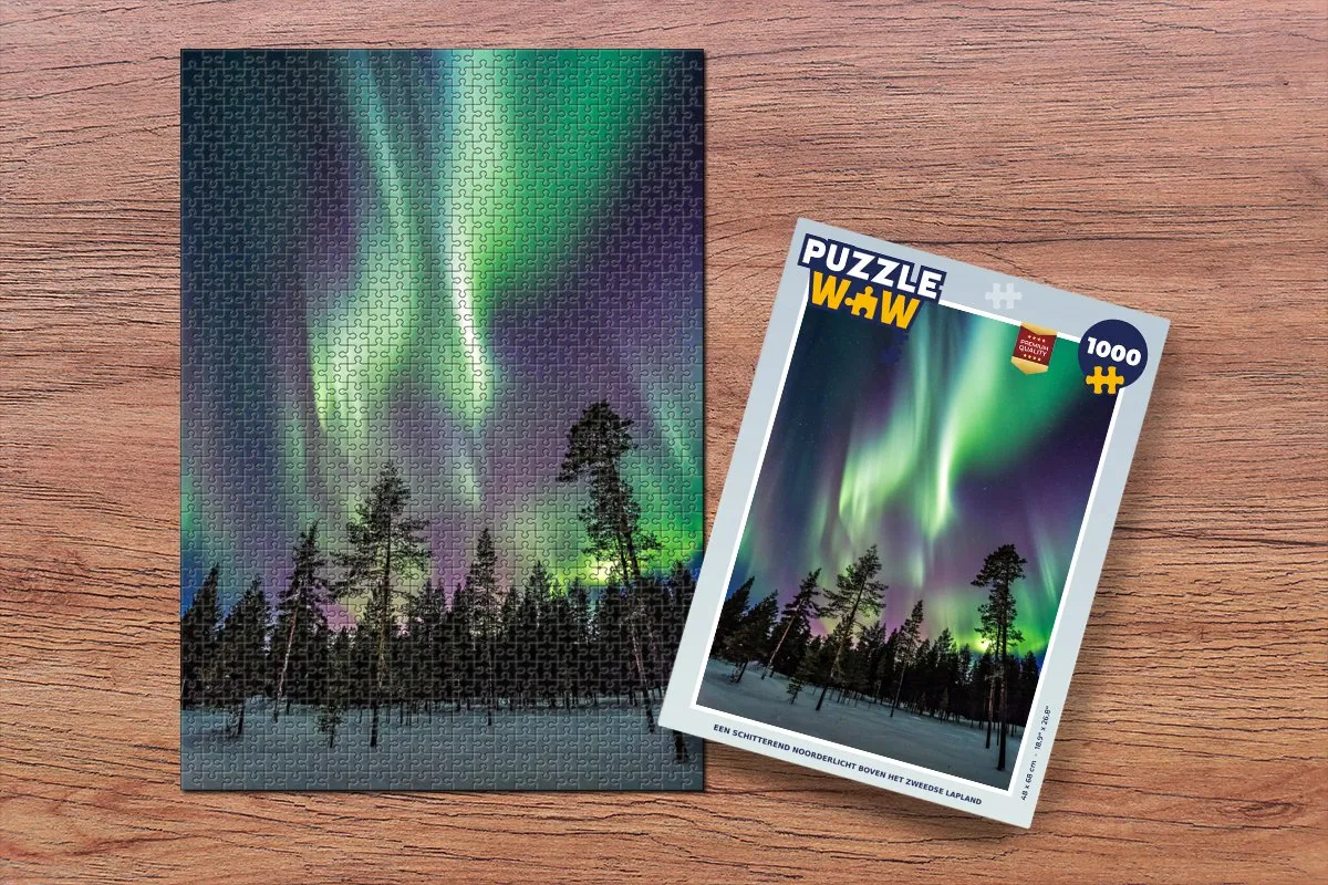 PuzzleWow Lapland Legpuzzel 1000 Stuks - Multicolor