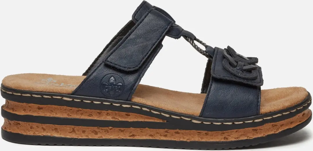 Rieker Ring Sandalen zwart Synthetisch