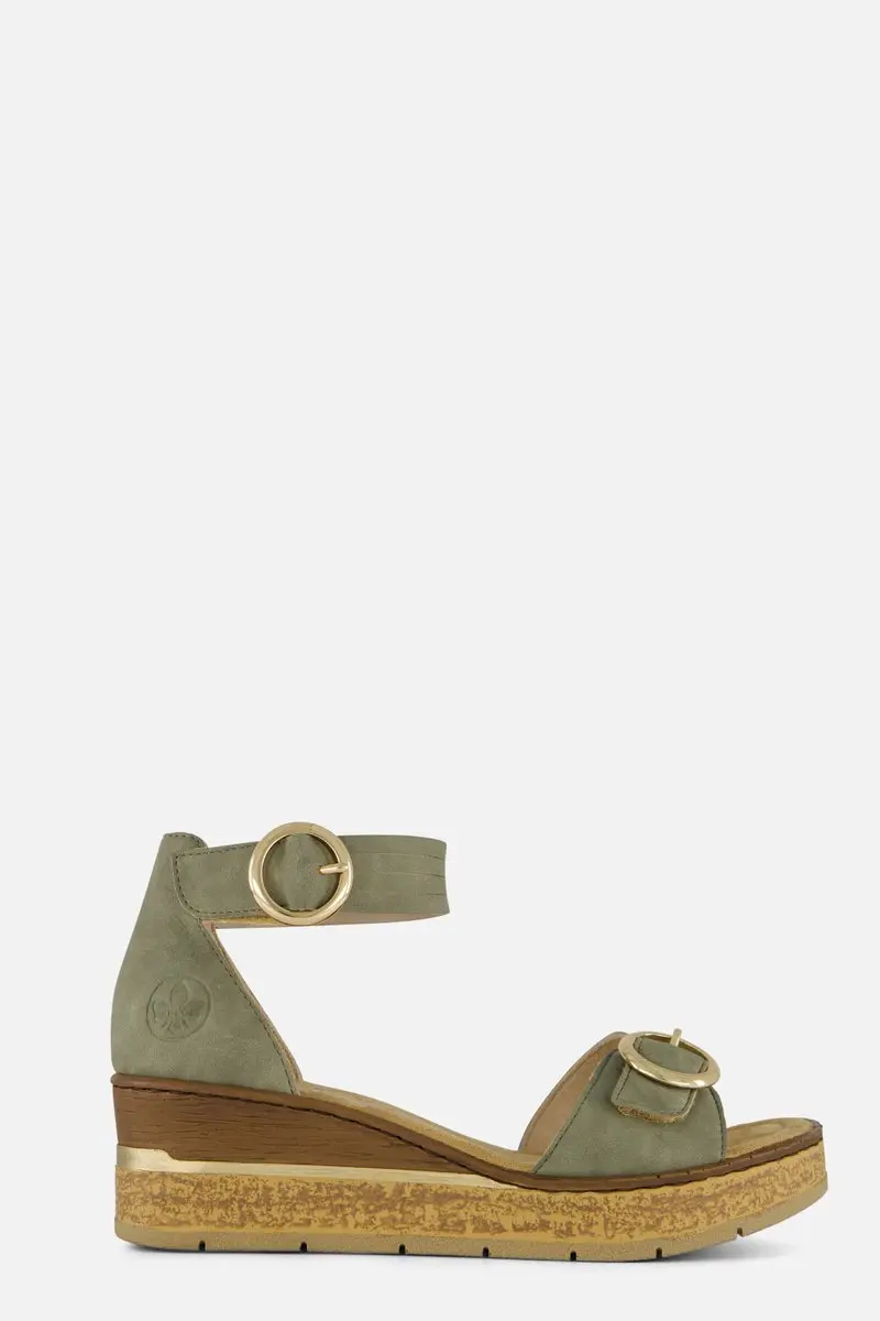 Rieker Sandalen groen Synthetisch