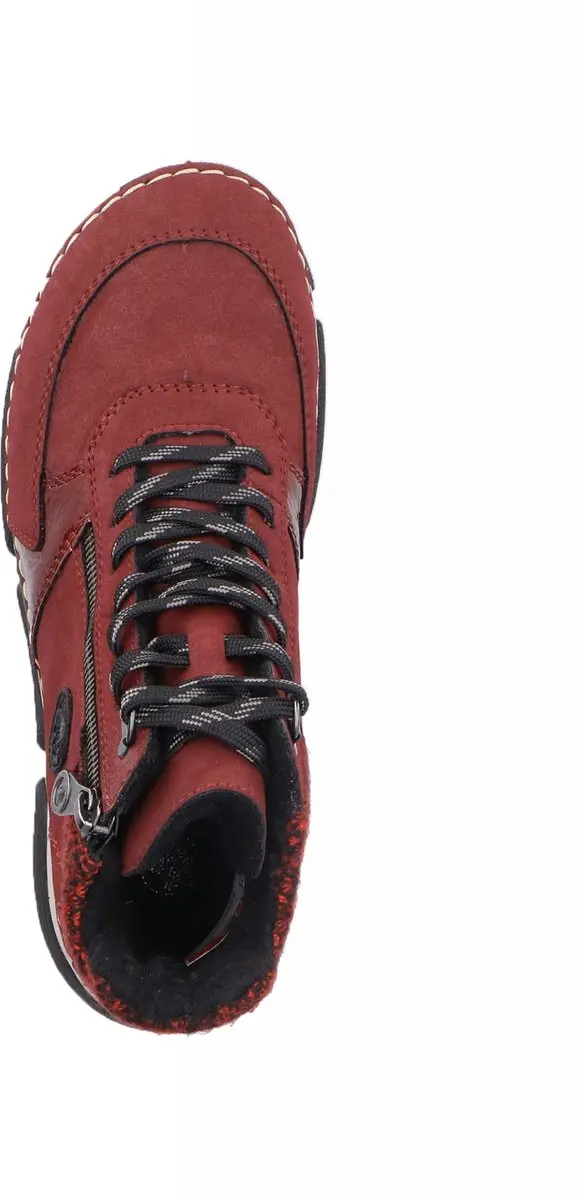 Rieker 45960 Dames Veterlaarzen - Rood - afbeelding 5 van 6