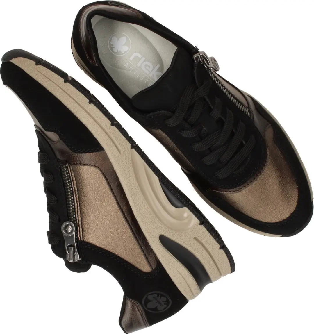 Rieker Dames Sneakers - Bruin - Maat 39