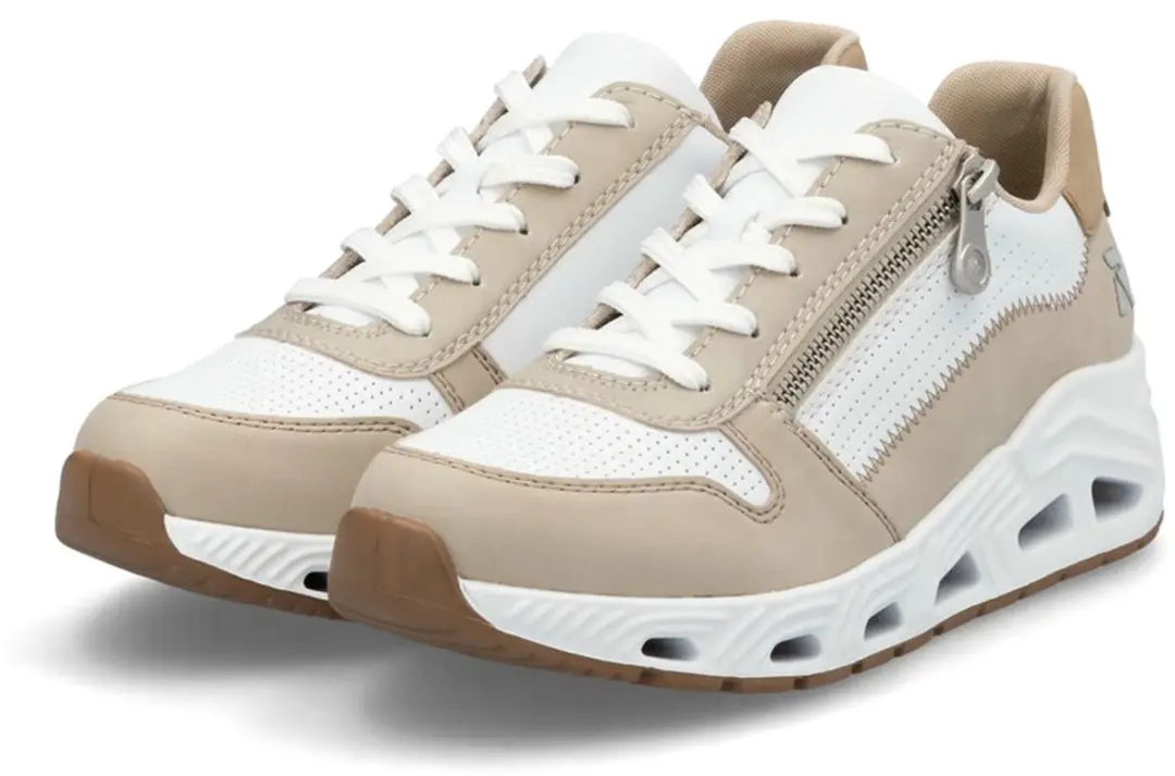 Rieker N5204 Dames Sport Sneakers - Beige