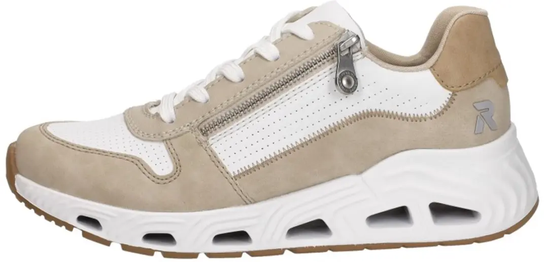 Rieker N5204 Dames Sport Sneakers - Beige