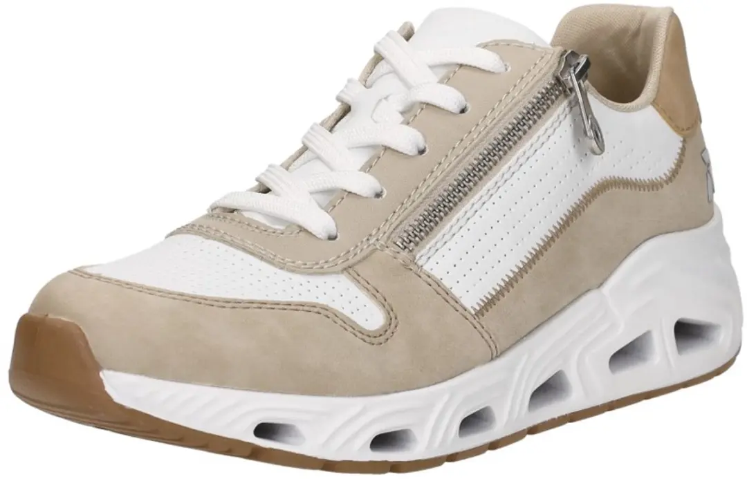 Rieker N5204 Dames Sport Sneakers - Beige
