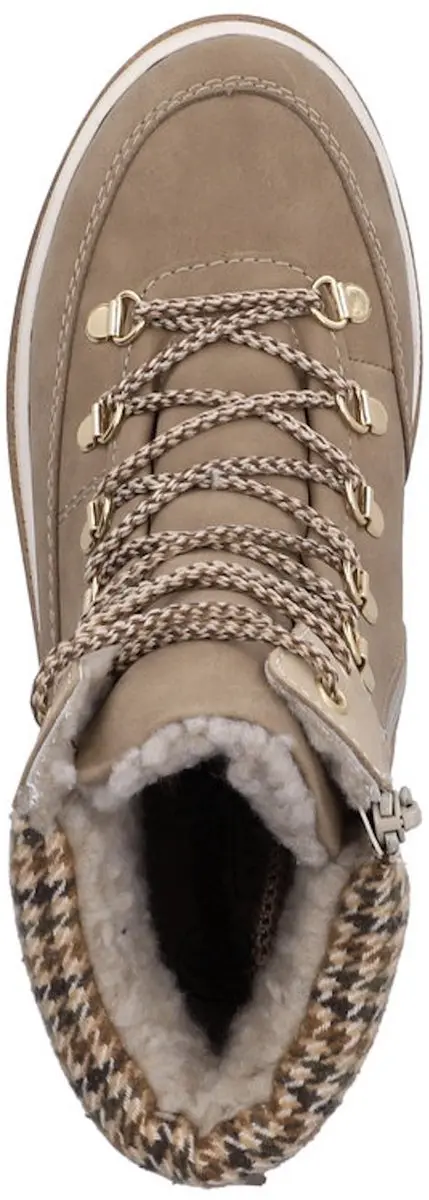 Rieker dames Tex-enkellaarsjes, gevoerd, beige Y6210-64