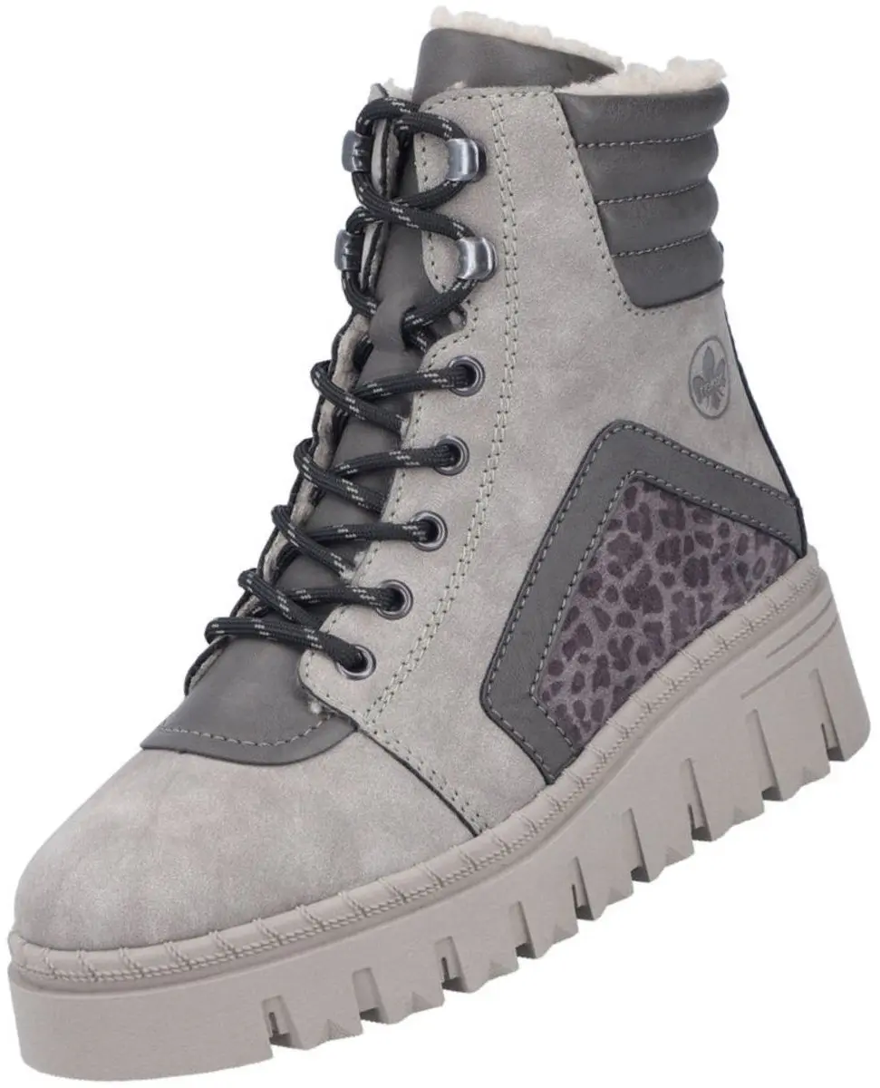 Rieker dames enkellaarsjes grijs Z8904-40