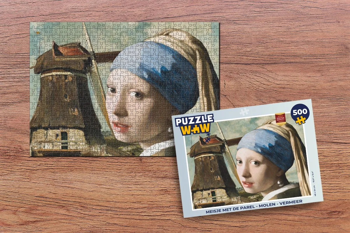 PuzzleWow Vermeer Legpuzzel 500 Stuks - Multicolor