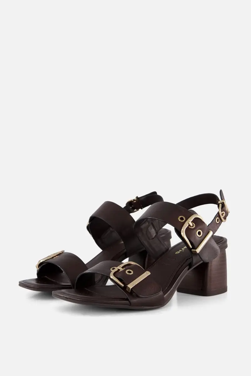 Tamaris Sandalen Met Hak bruin Leer