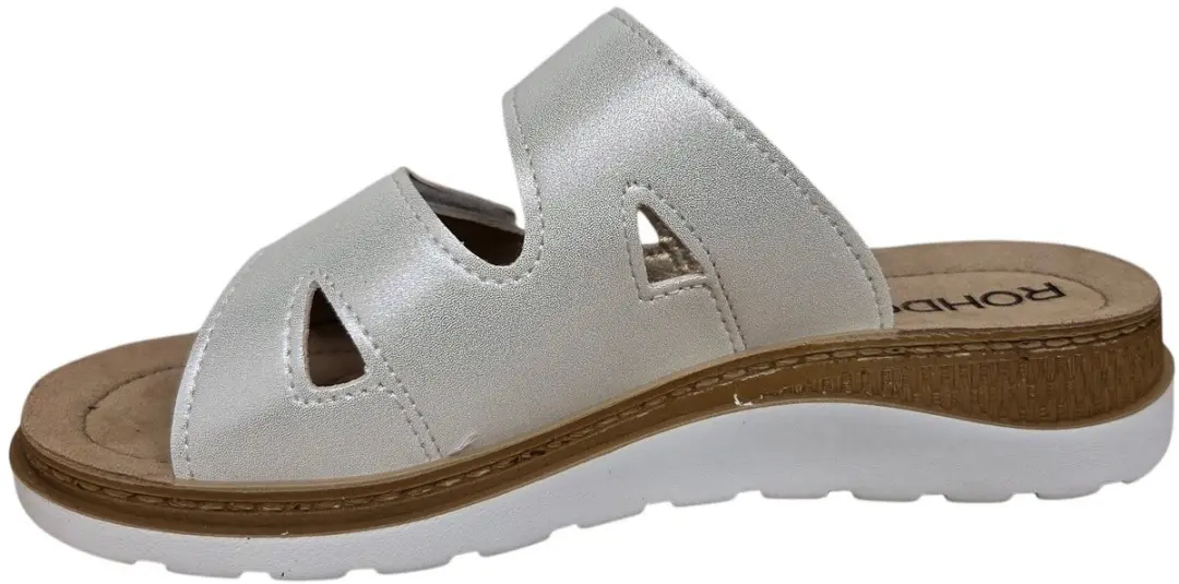 Rohde Slipper Dames 1302-01 Slides - Wit - Maat 37