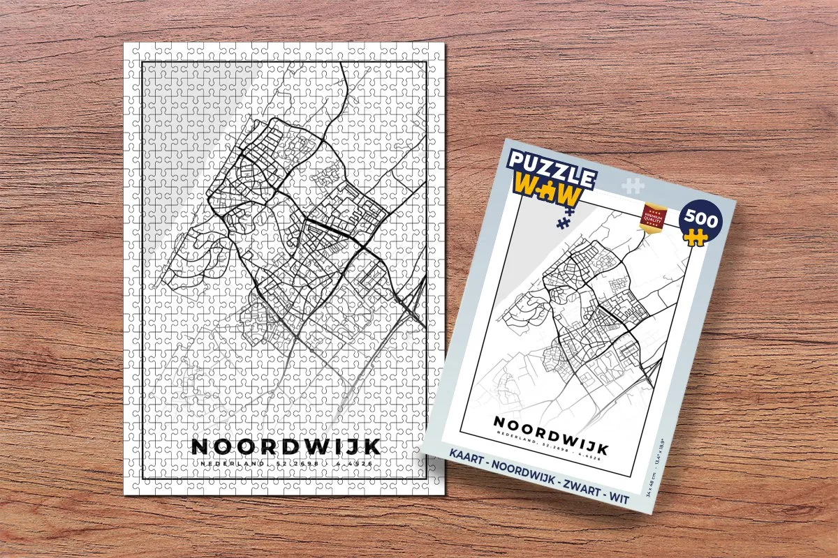 PuzzleWow Noordwijk Legpuzzel 500 Stuks - Multicolor
