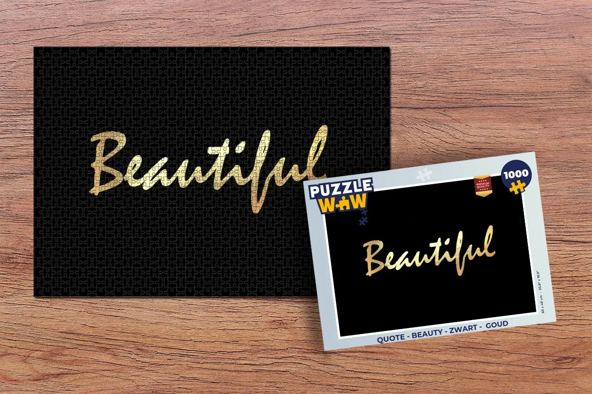 PuzzleWow Quote Legpuzzel 1000 Stuks - Multicolor