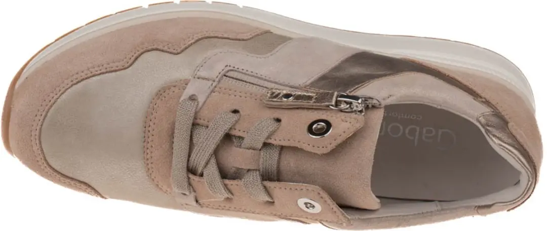Gabor Dames Sneakers 66.306 - Beige - Maat 41