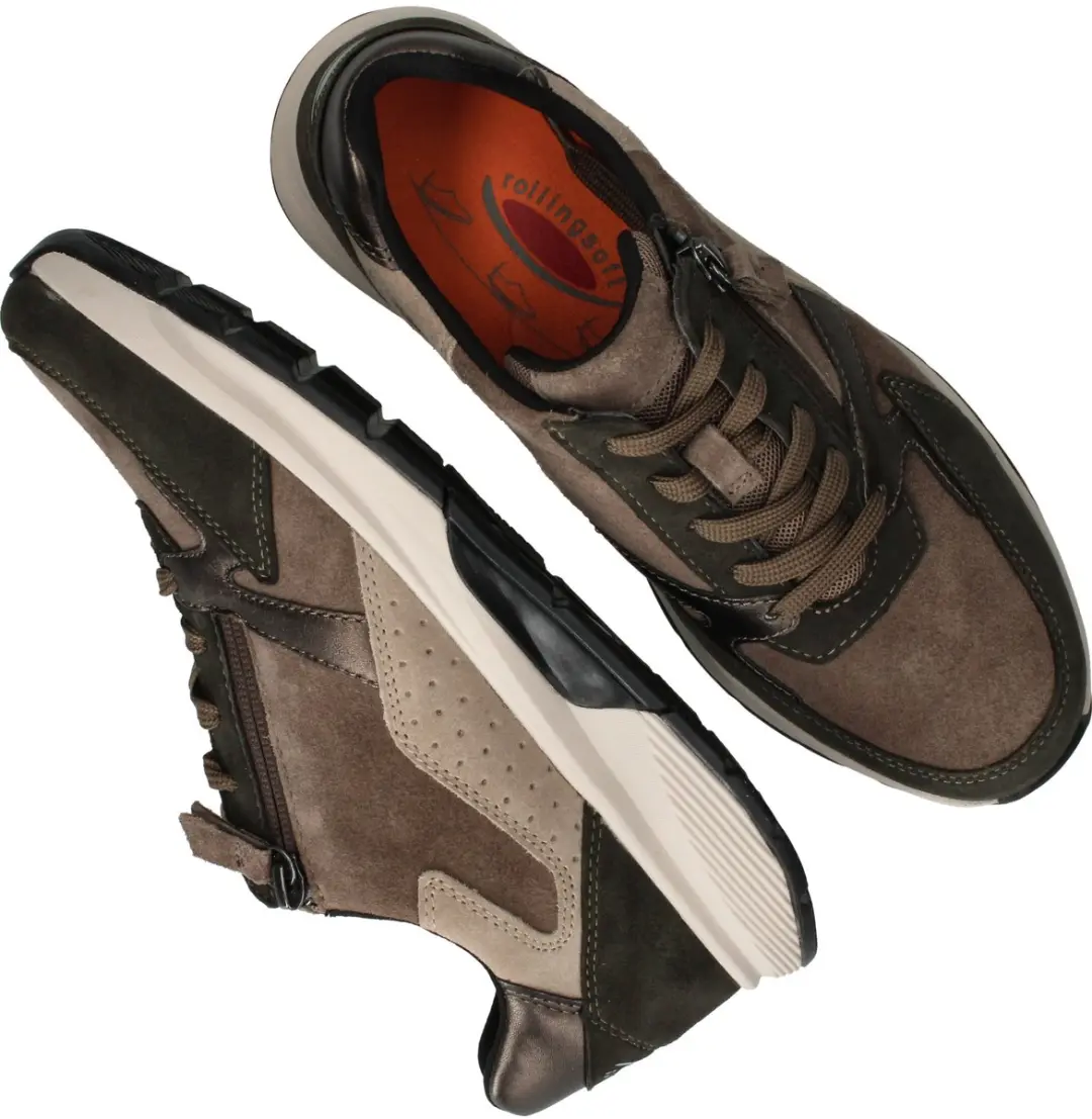 Gabor Rollingsoft 76.878 Sneakers - Dames - Bruin - afbeelding 5 van 6