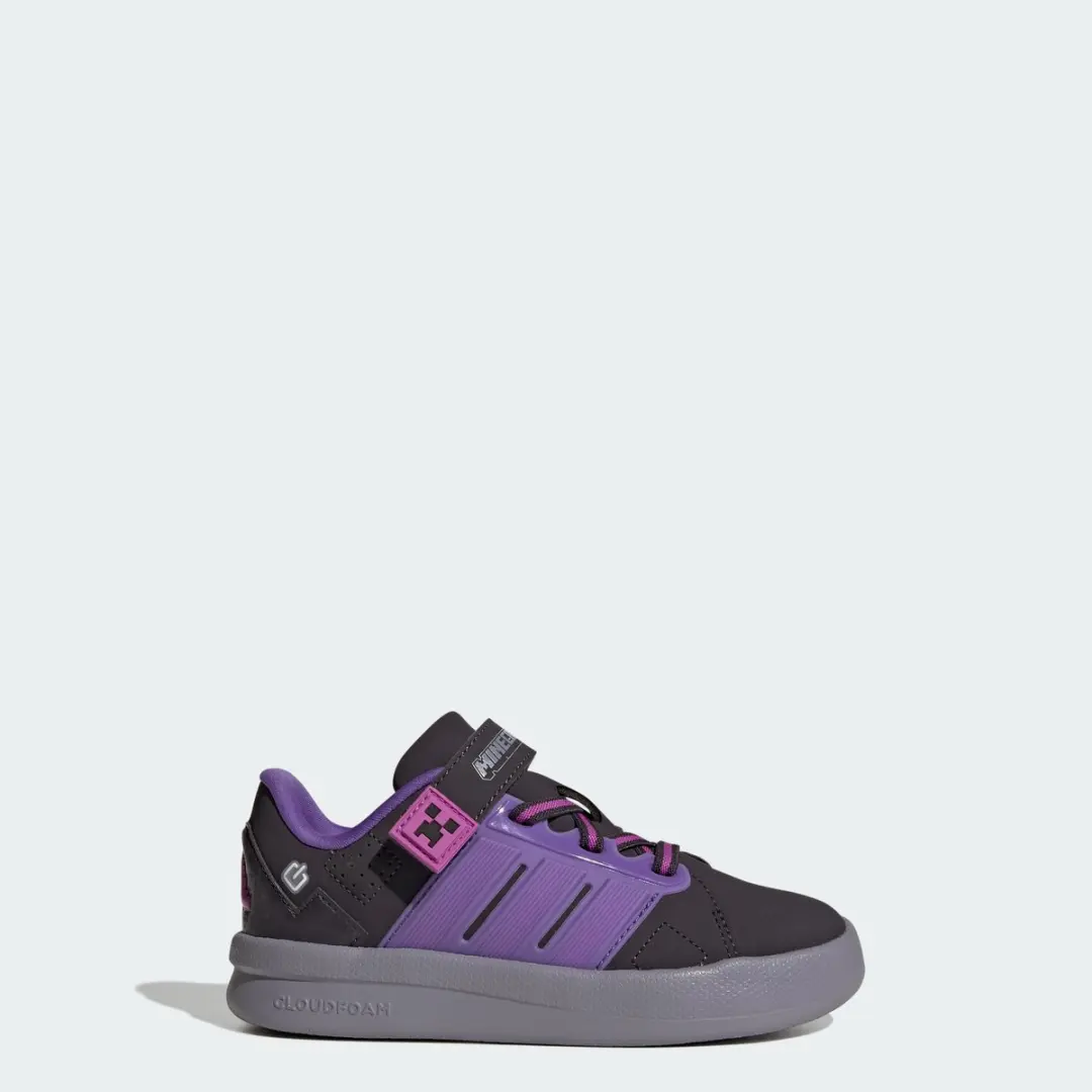 Adidas Minecraft Lightorama Court Schoenen - Kinderen - Paars - afbeelding 6 van 6