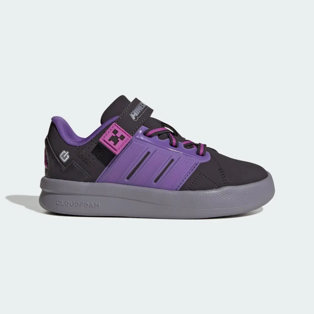 Adidas Minecraft Lightorama Court Schoenen - Kinderen - Paars - afbeelding 4 van 6