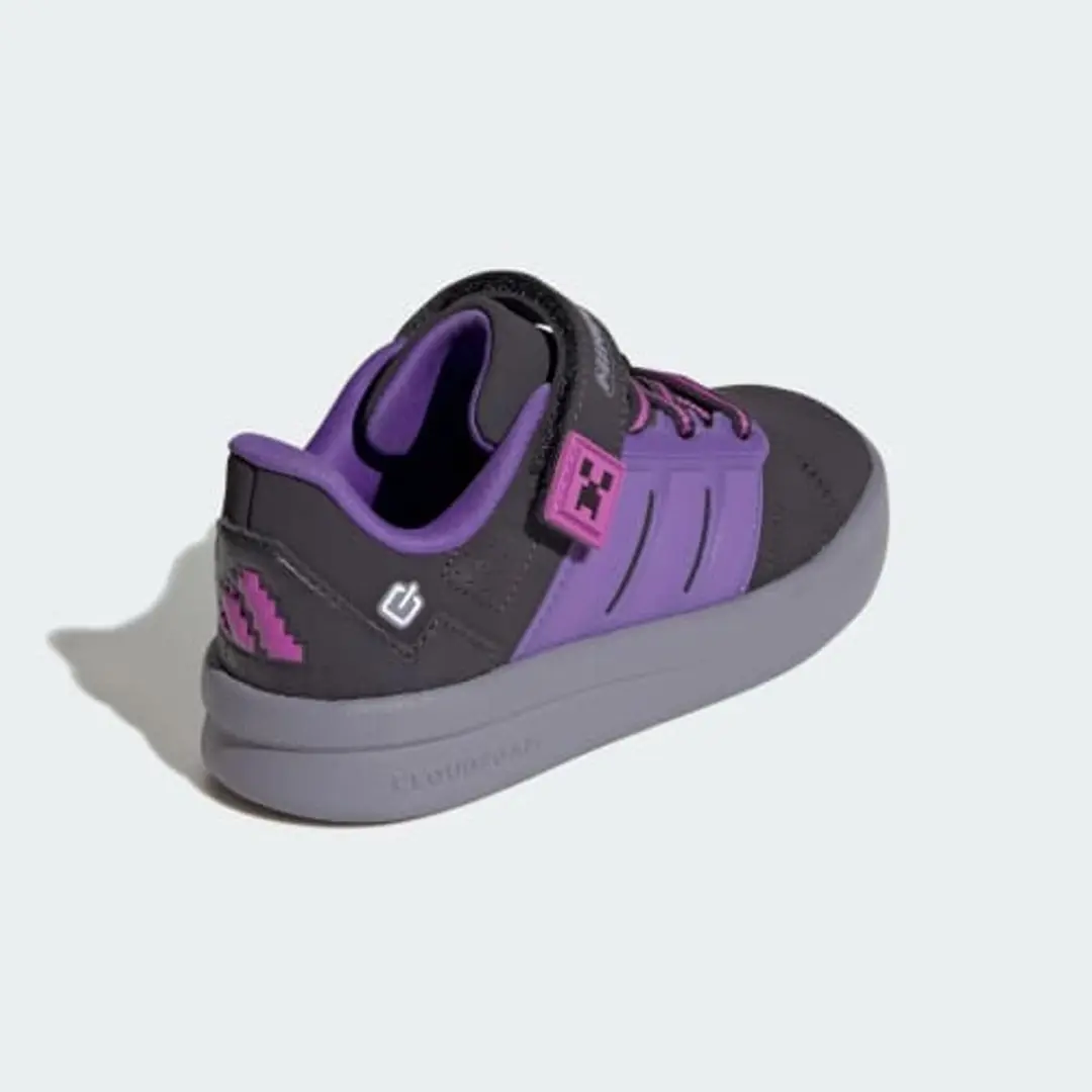 Adidas Minecraft Lightorama Court Schoenen - Kinderen - Paars - afbeelding 2 van 6